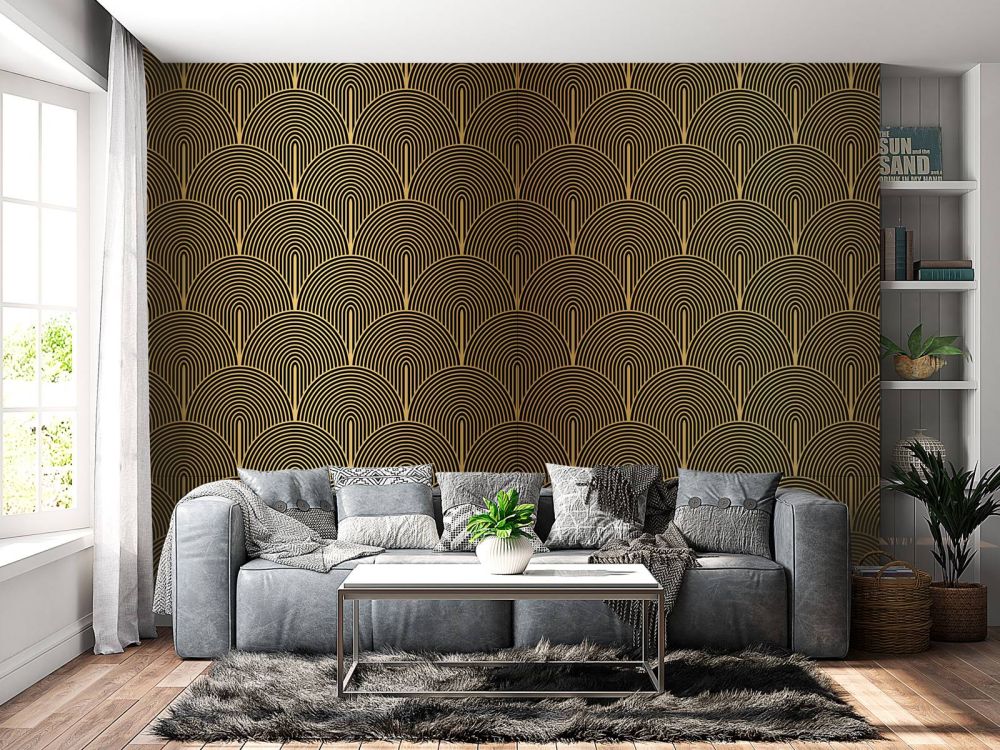 Art deco behang
