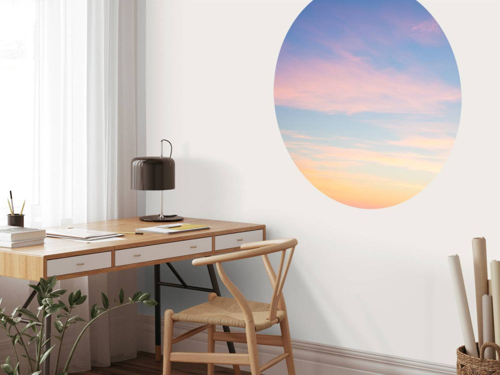 Lucht met zachte kleuren