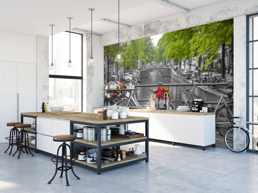 Fiets met bloemen