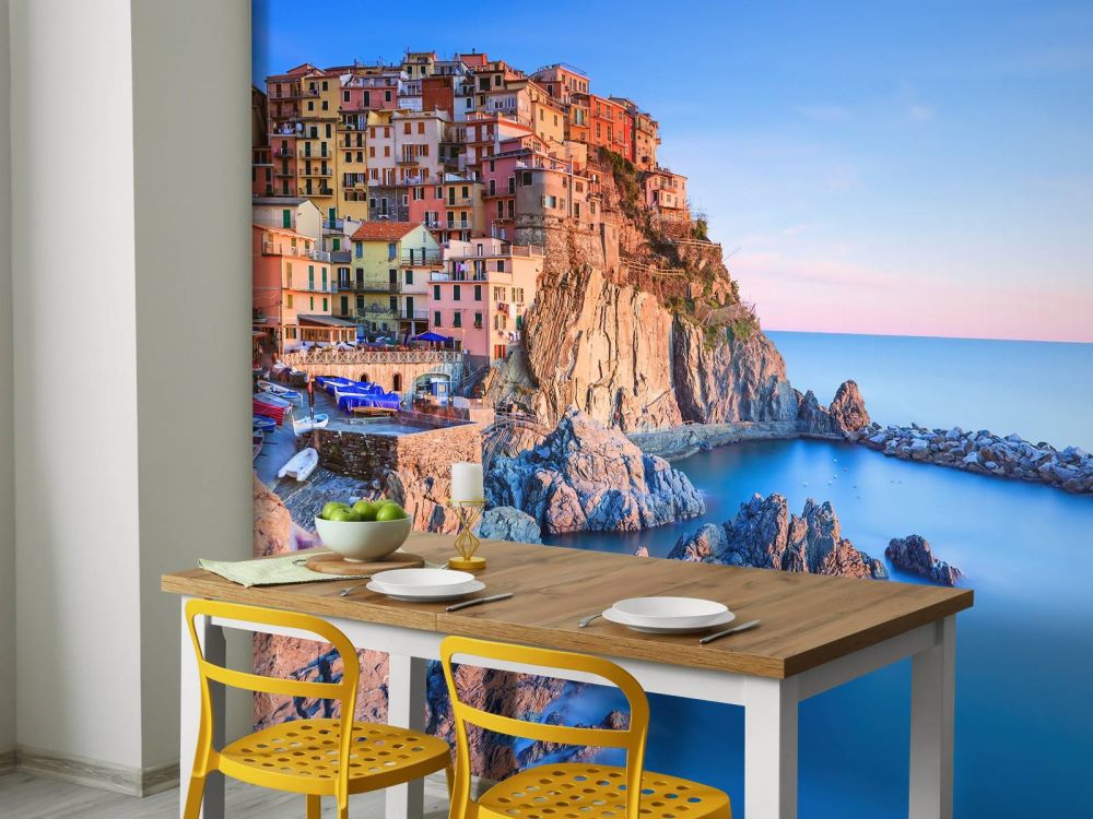 Dorp op een rots in Italië