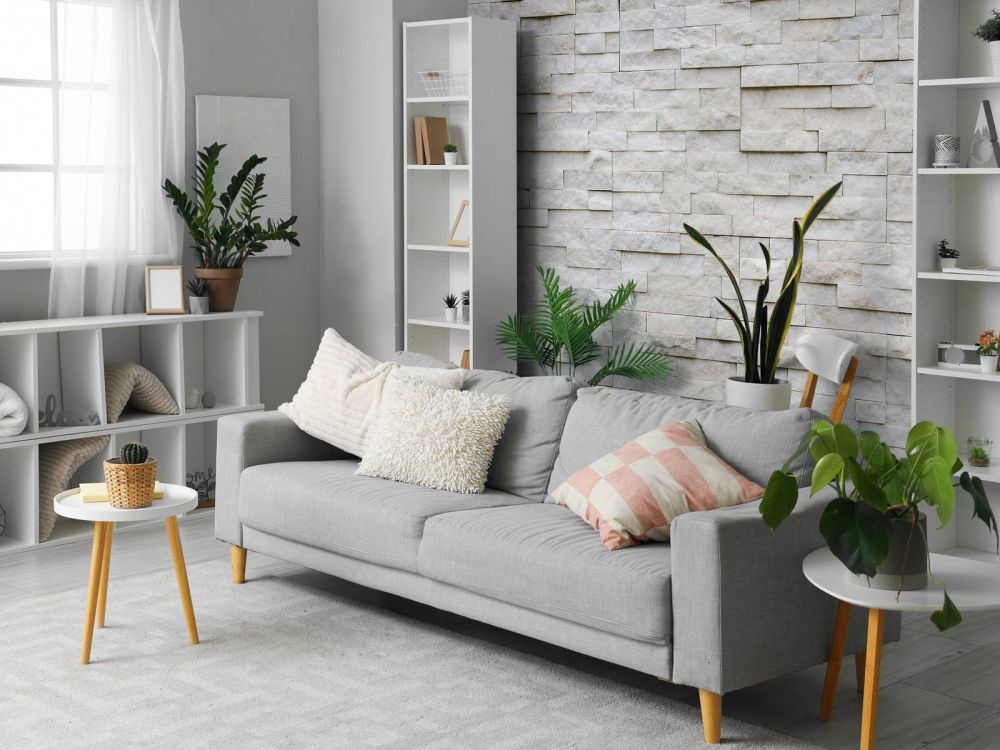 Moderne stenen muur