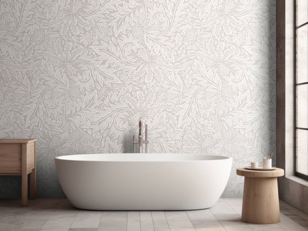 Morris Florals & Leaves - neutral beige