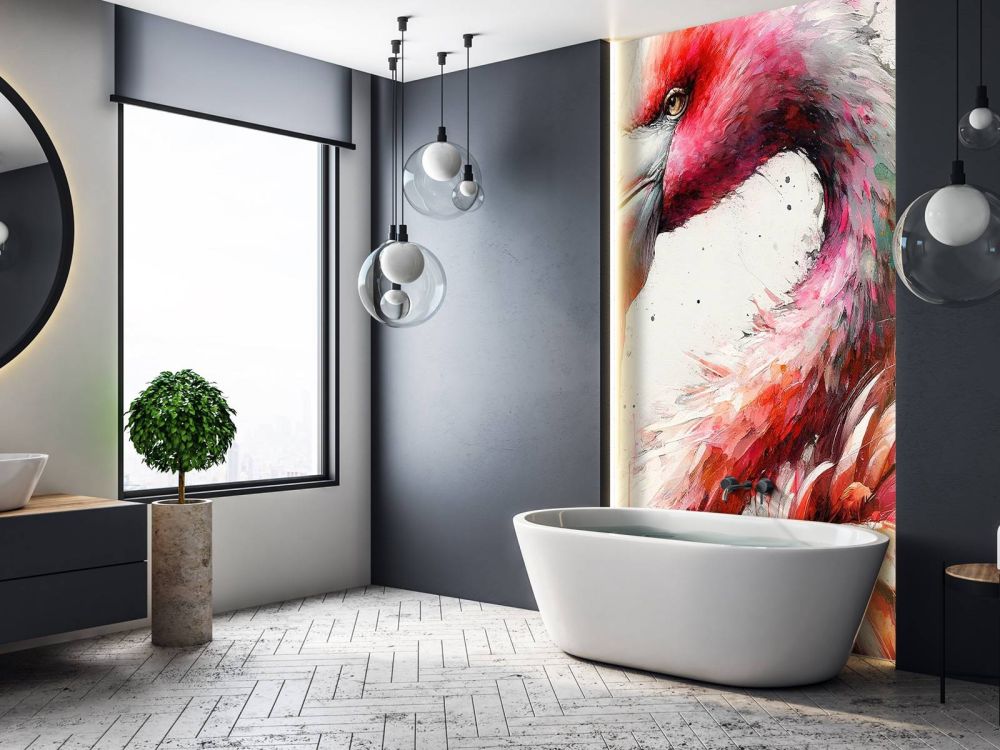 Watercolor Flamingo