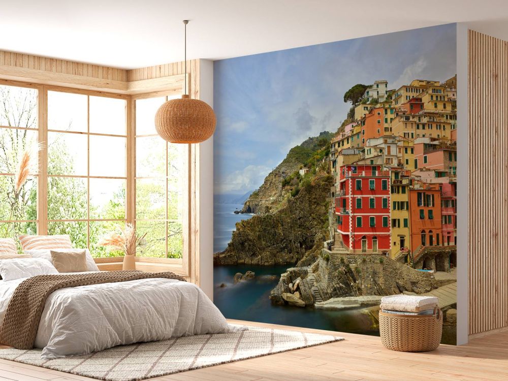 Italiaanse huisjes aan de kust