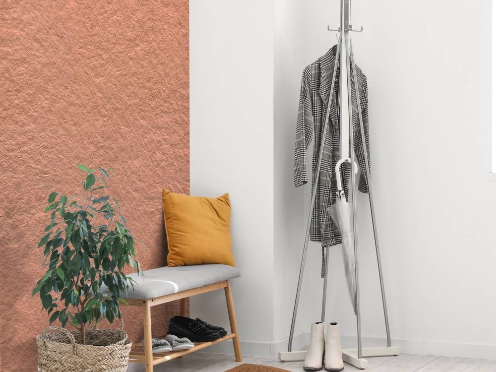 Terracotta beton met structuur
