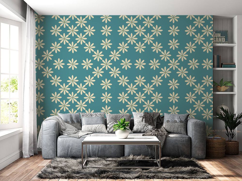 Retro bloemen