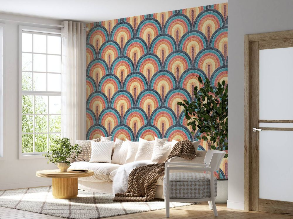 Golvende boheemse print