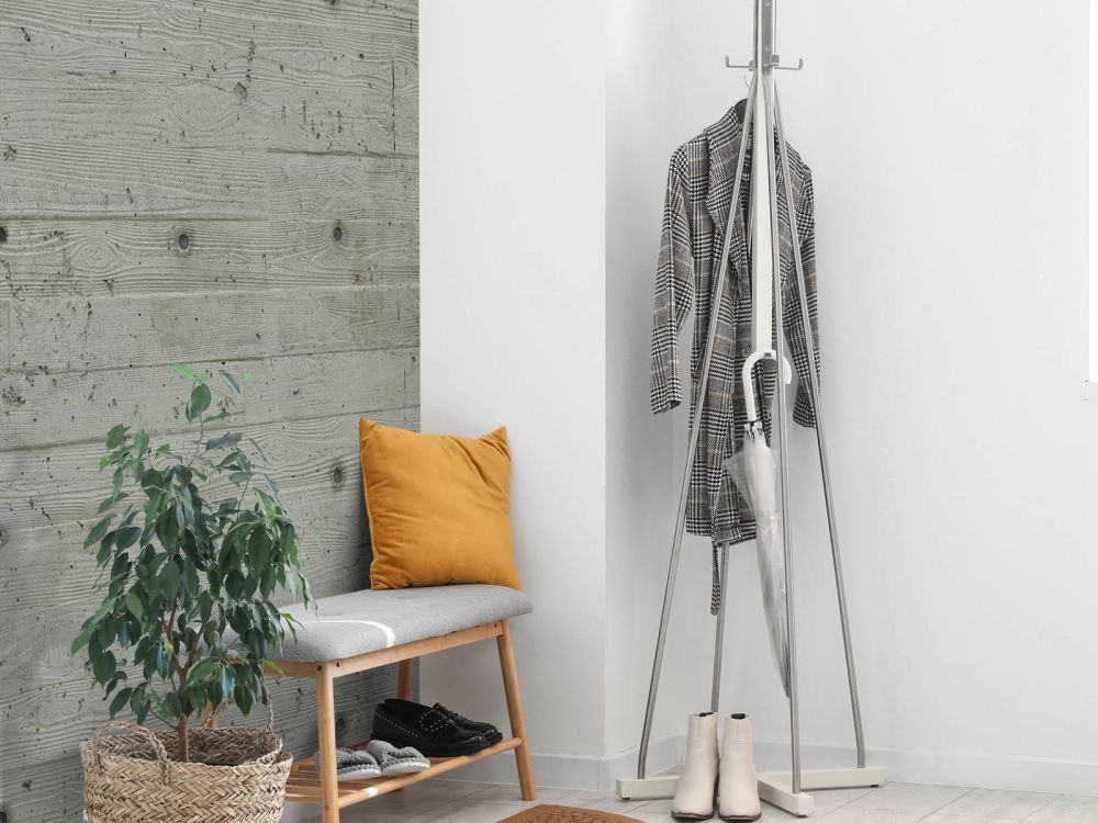 Beton met hout look
