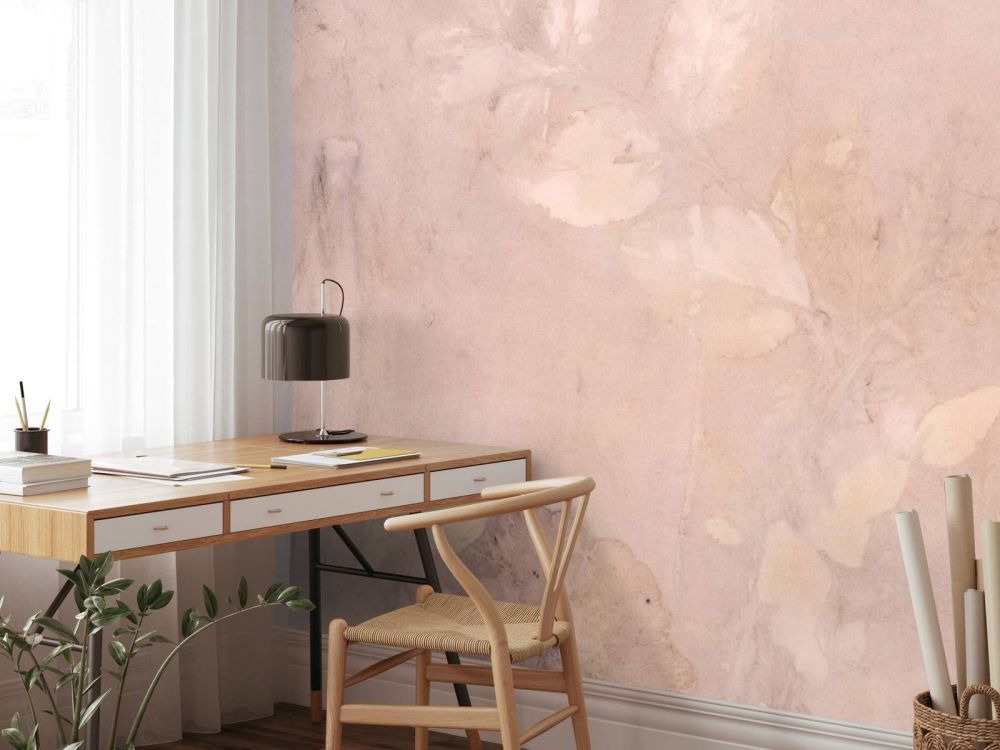 Weegbree en wilde geranium - mauve