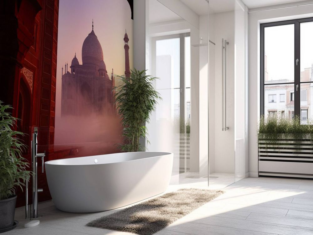 Taj Mahal bij zonsopgang