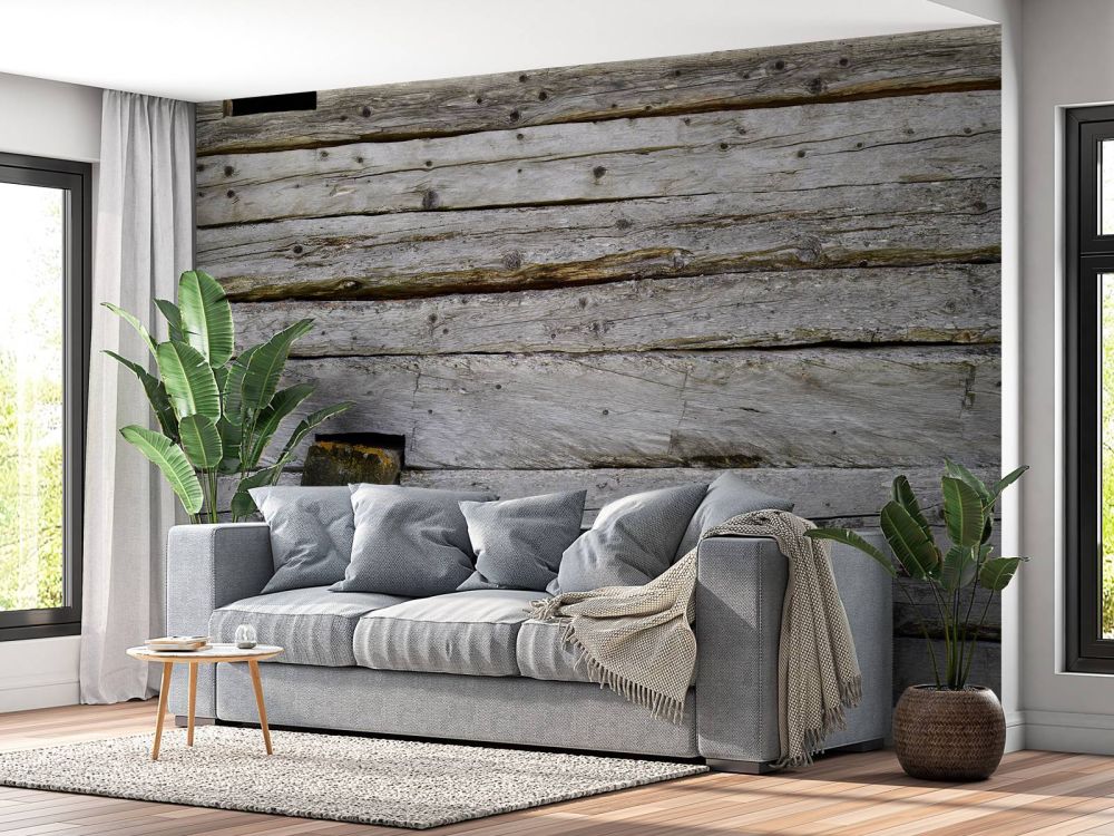 Oud grijs hout