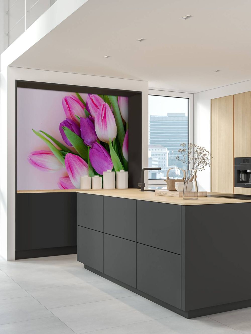 Roze tulpen