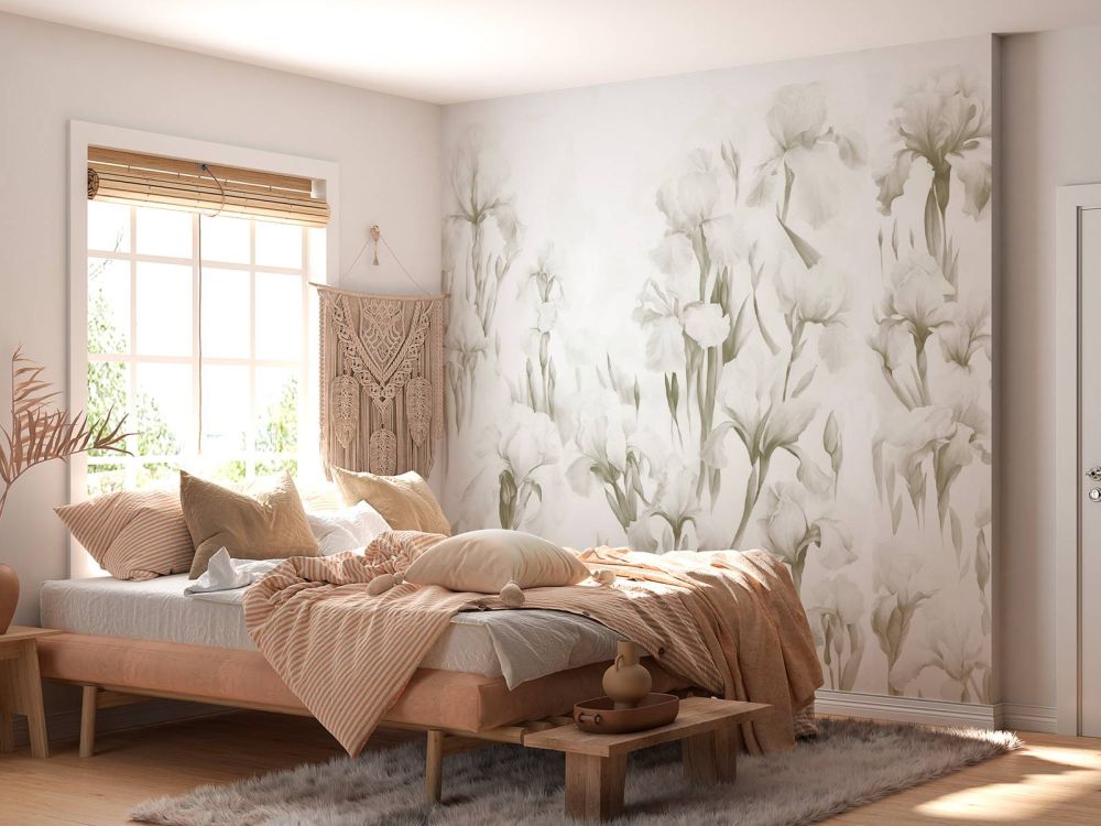 Irises Dance Seamless Light Sepia