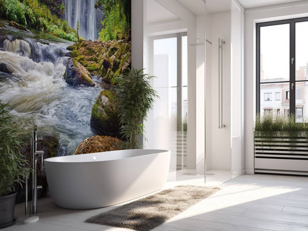Waterval met stenen