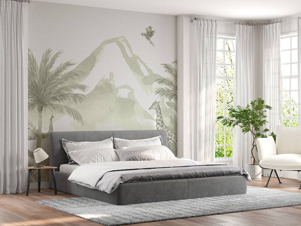 Jungle dieren in groen
