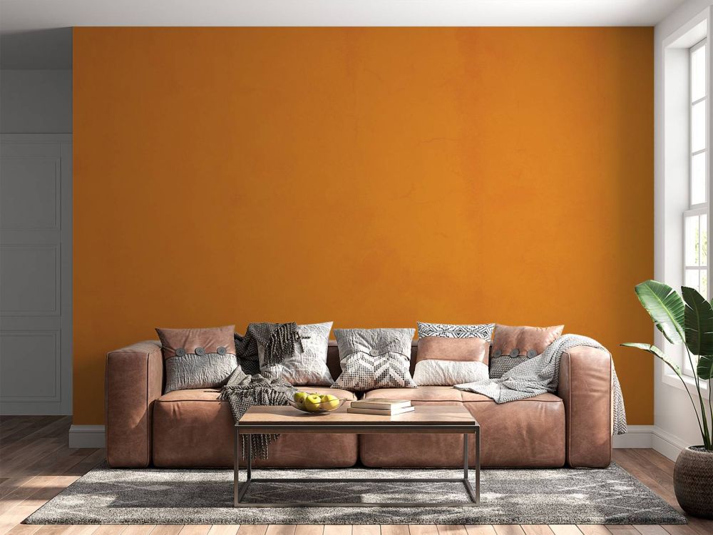 Oranjebruin beton