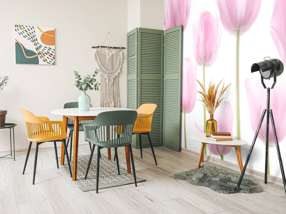 Mooie roze tulpen