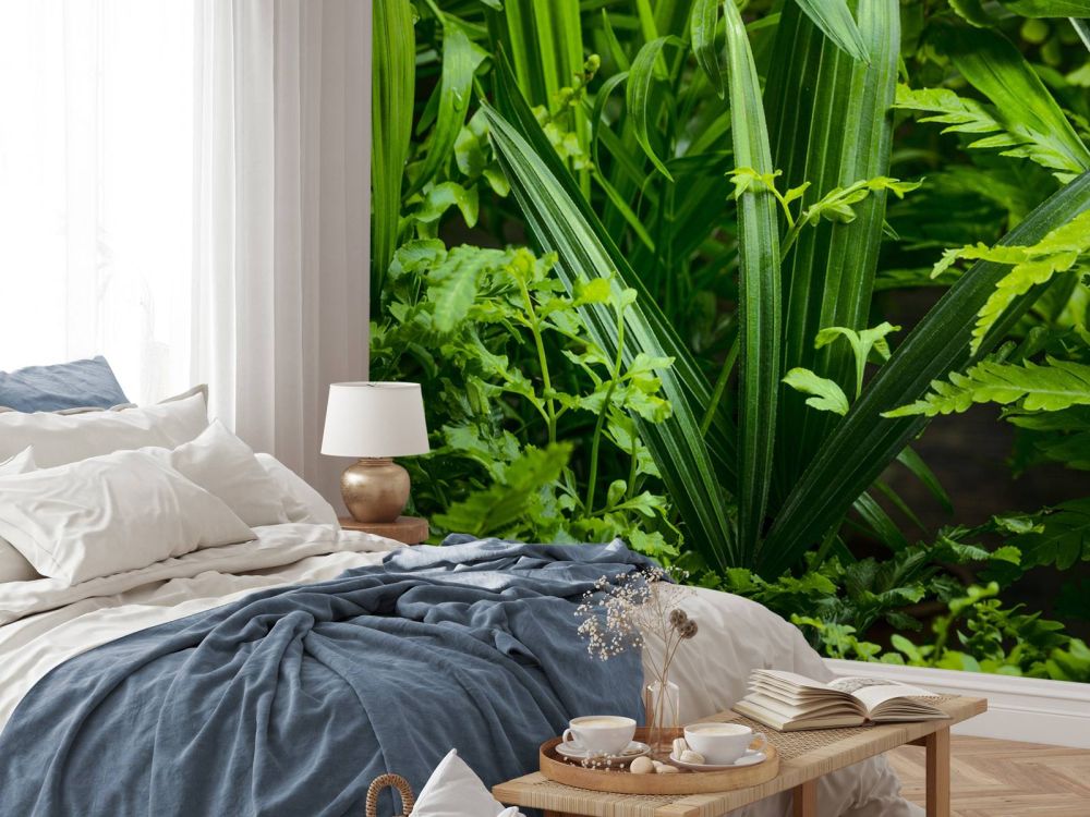 Panorama met planten