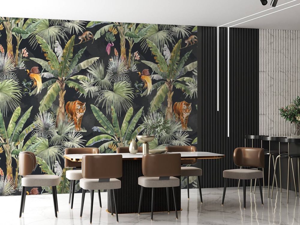 Palmen en jungle dieren
