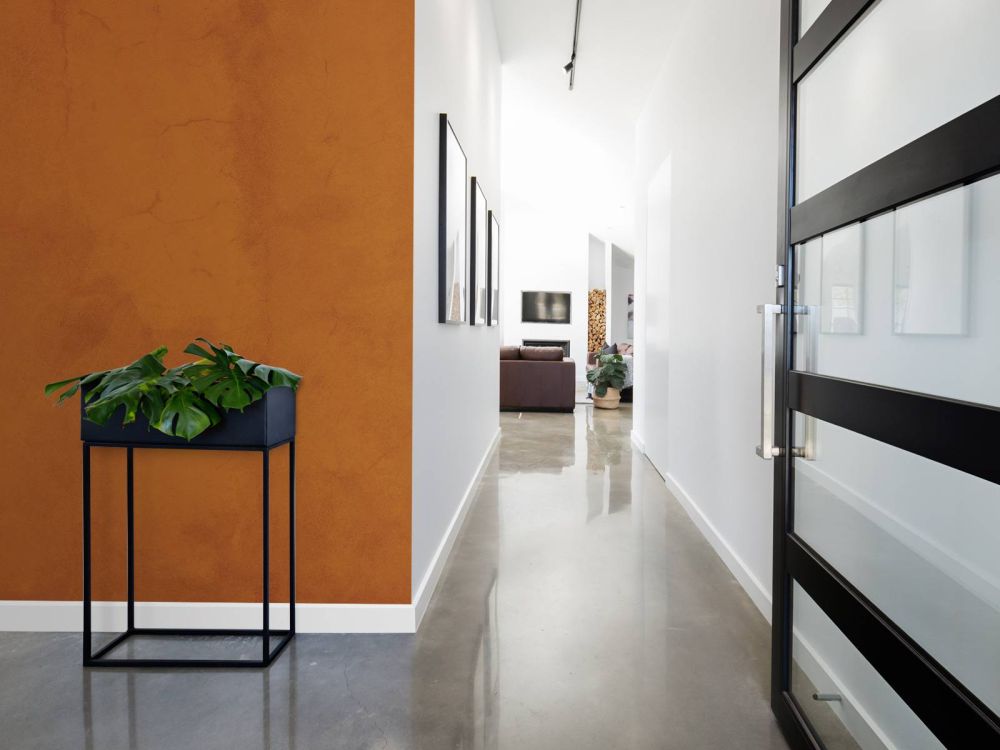 Licht roodbruin beton