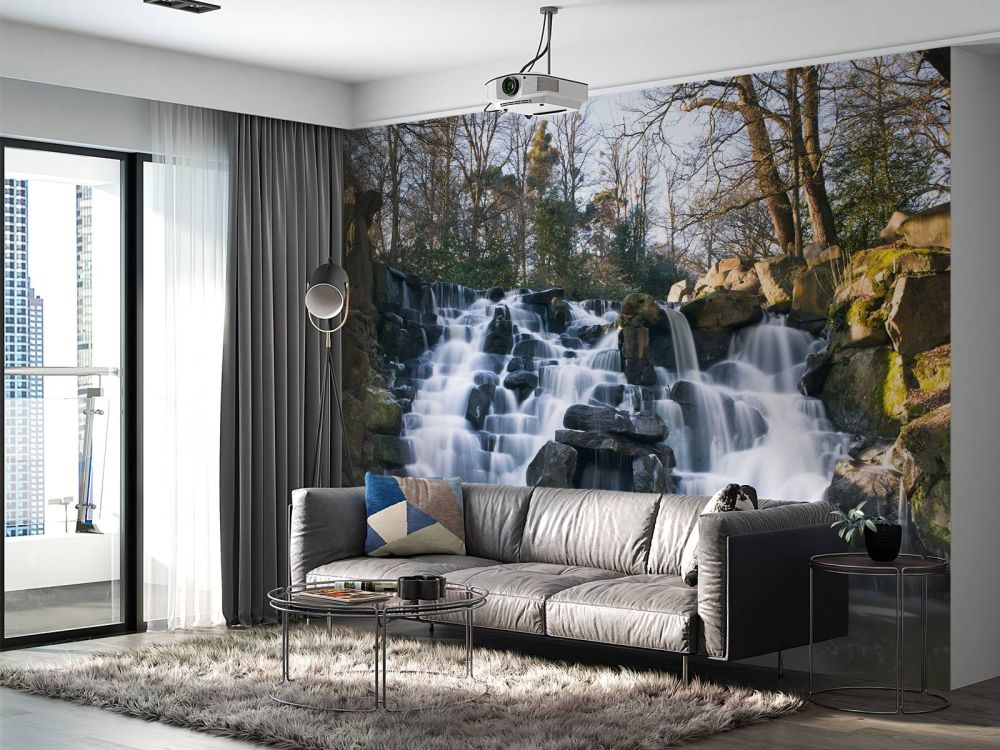 Waterval in de winter