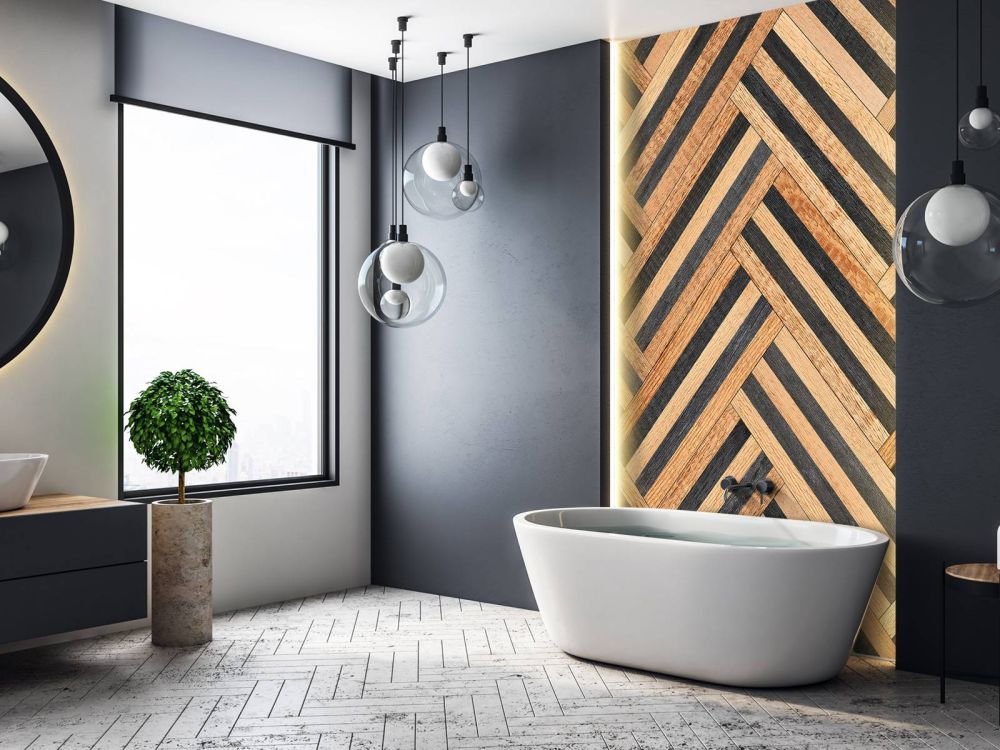 Visgraat van hout