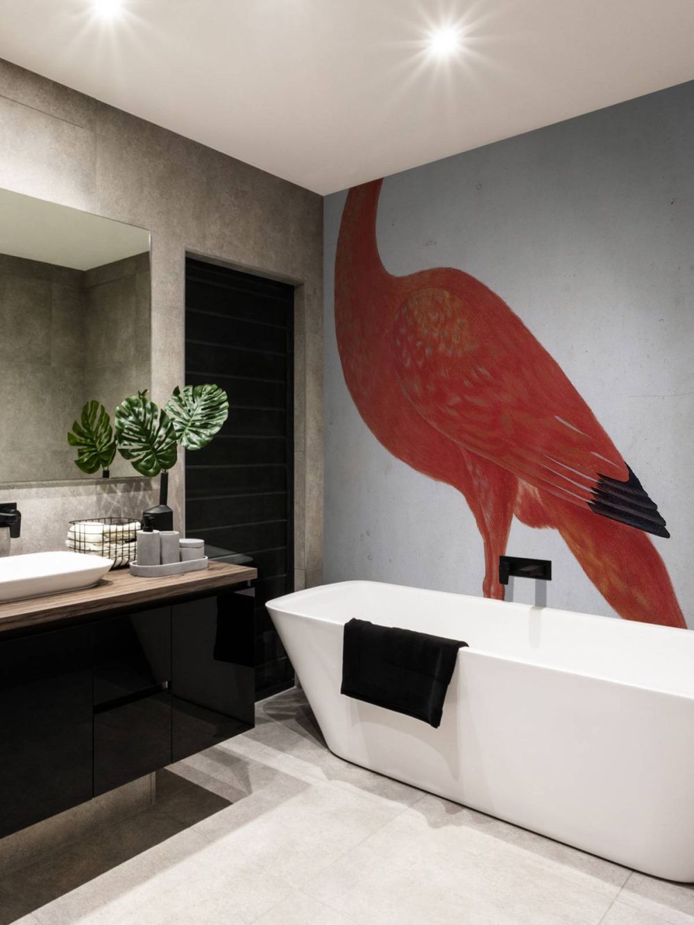 Rode Ibis met een ei