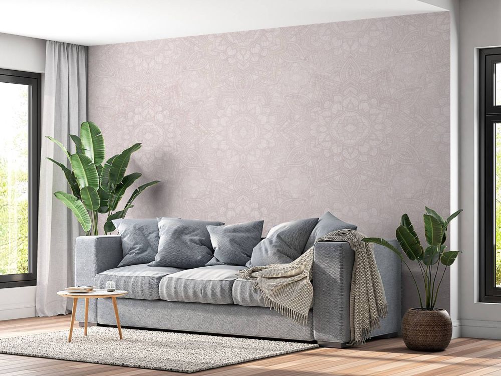 Boho Golden Mandala - blush roze