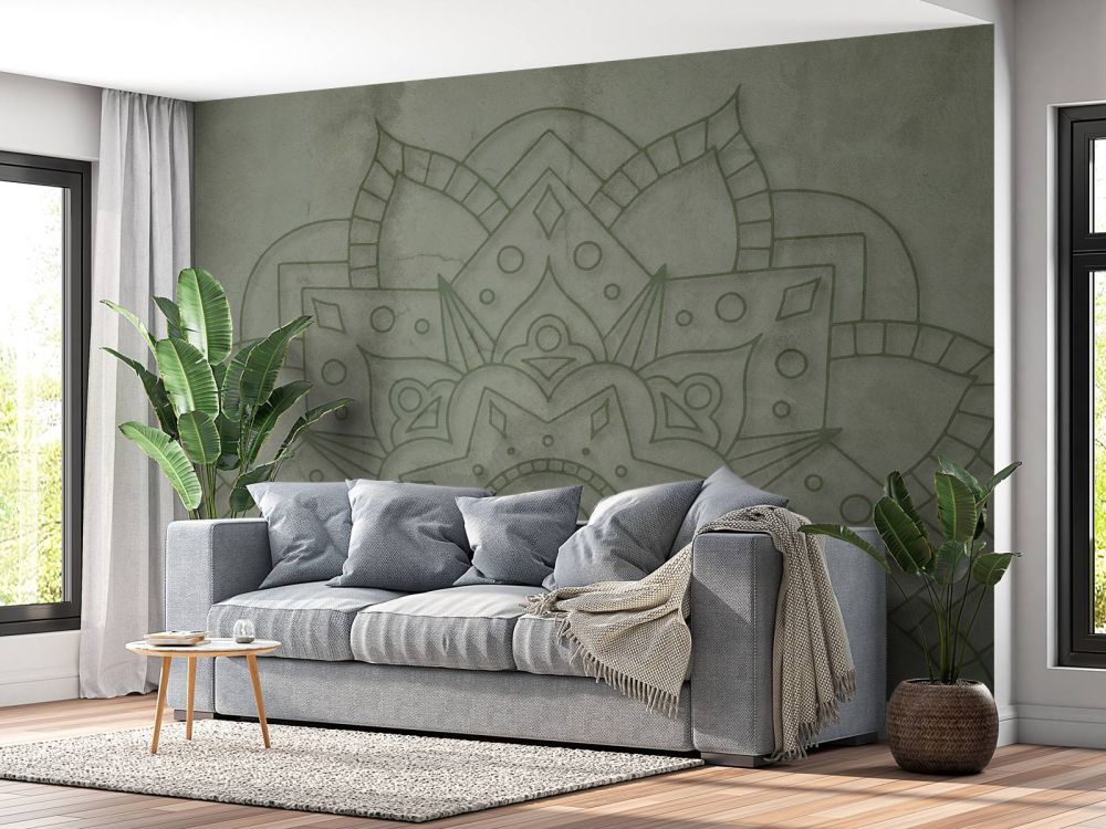 Verweerde Groene Mandala
