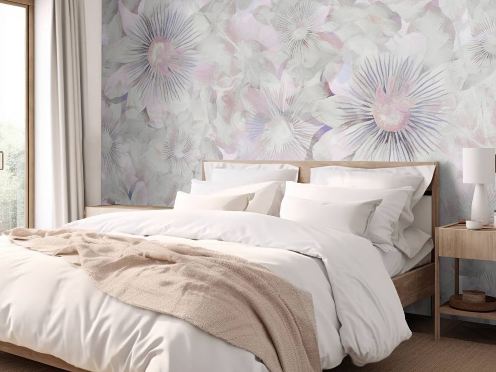 Botanical Watercolor Elegance Lilac Dawn