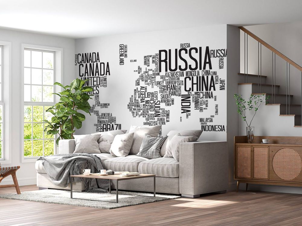 Typografische wereldkaart