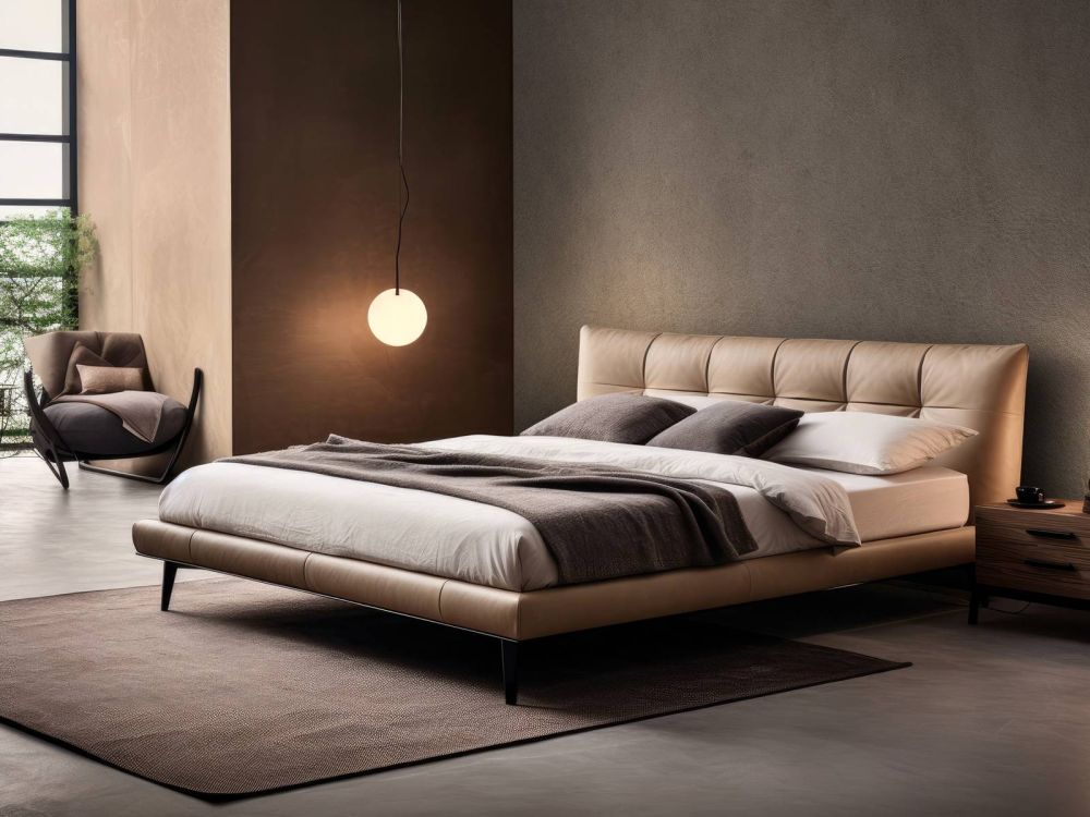 Taupe leder