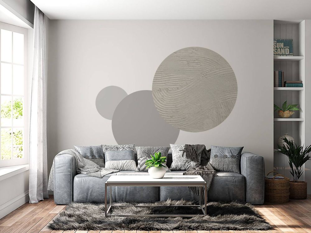 Lijnen met structuur in off white