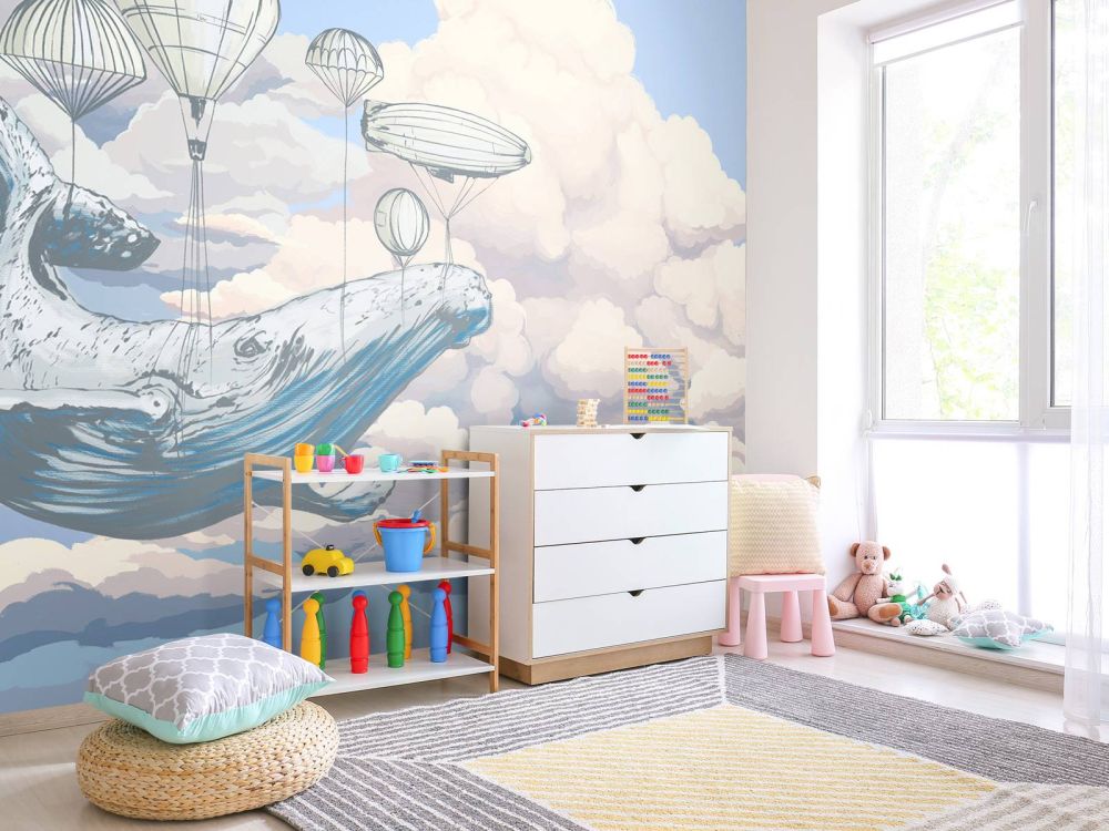 Walvis en zijn luchtballonnen