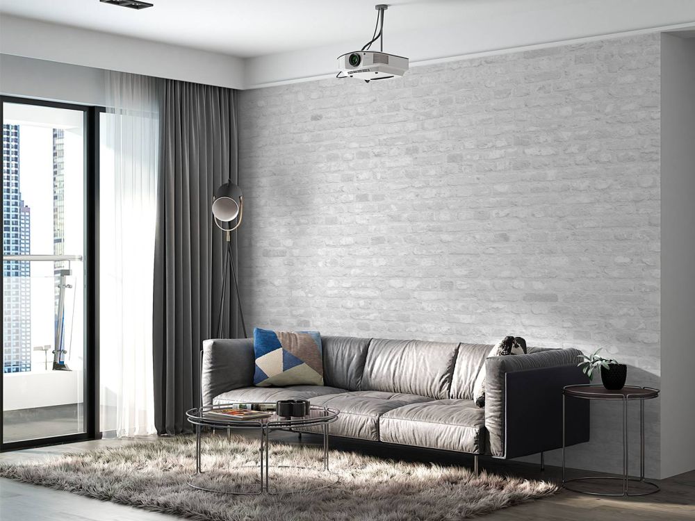 Witte oude stenen muur