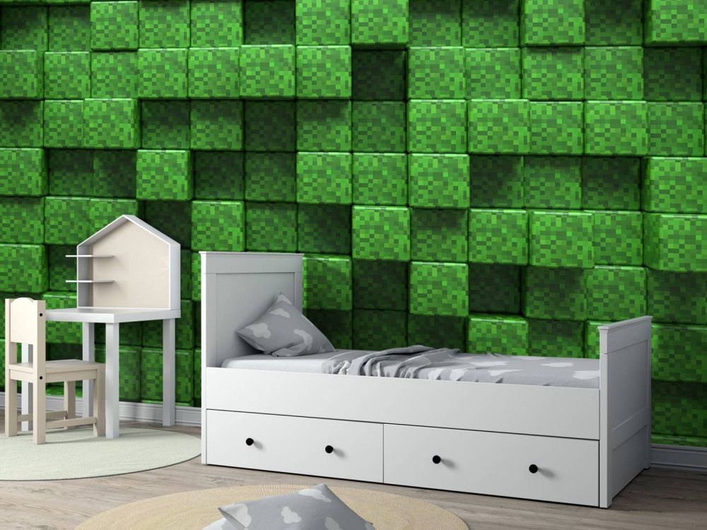 3D Minecraft gras