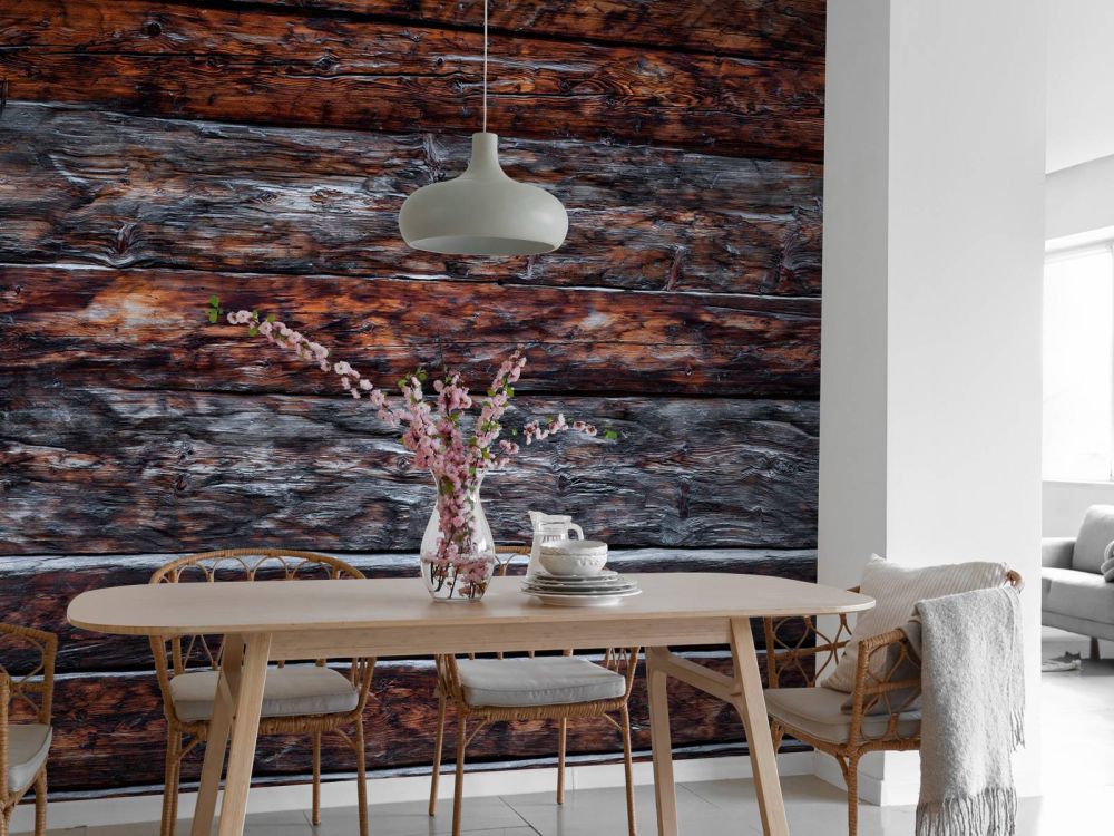 Ruw donker hout