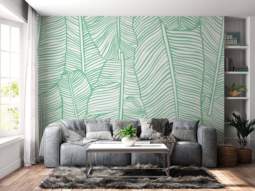 Bladpatroon groen
