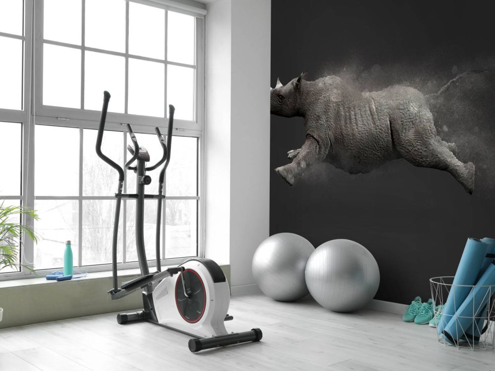 Springende neushoorn