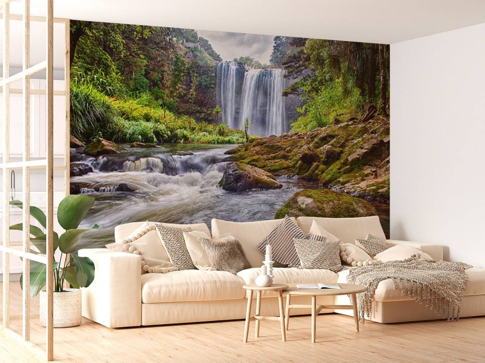 Waterval met stenen