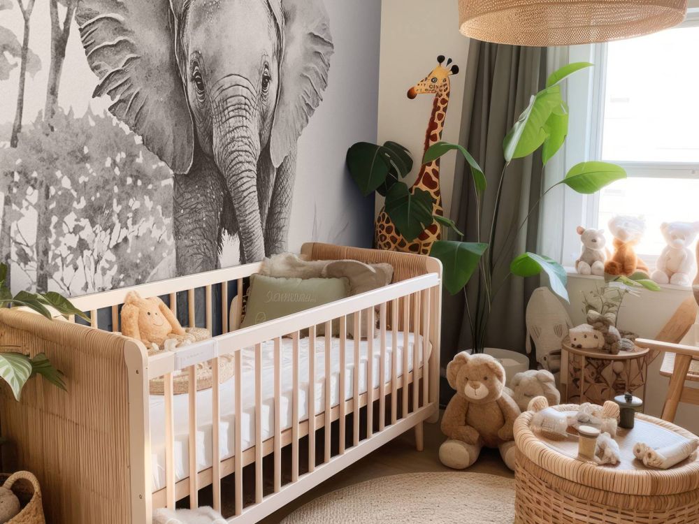 Olifantje in de jungle beige