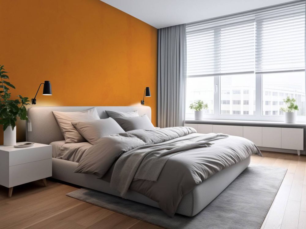 Oranjebruin beton