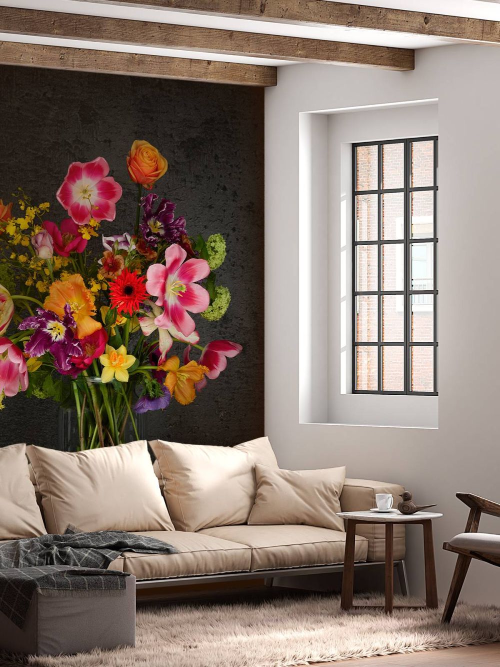 Kleurrijk bloemen boeket