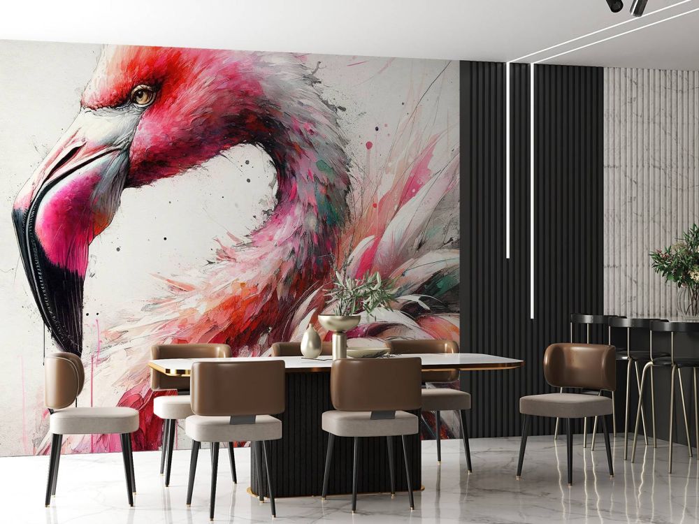 Watercolor Flamingo