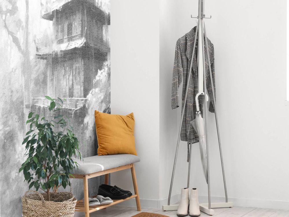 Verborgen hut in Mistig Woud