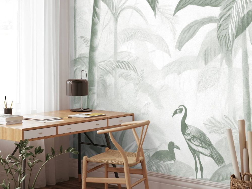 Verborgen Jungle met Ibis, groen
