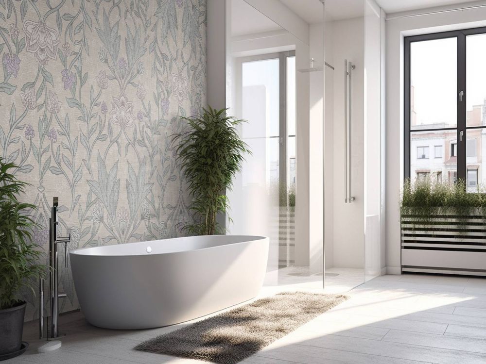 Morris bloemen damask - neutral beige