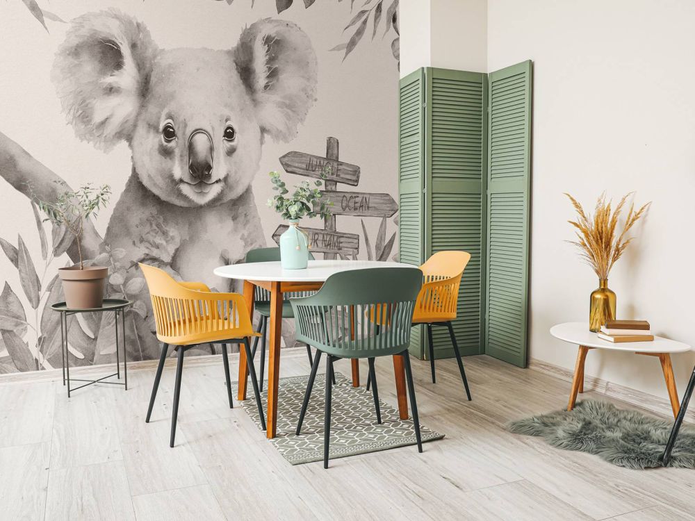 Baby koala in de jungle beige