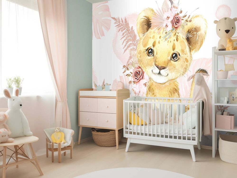 Roze jungle leeuwin baby