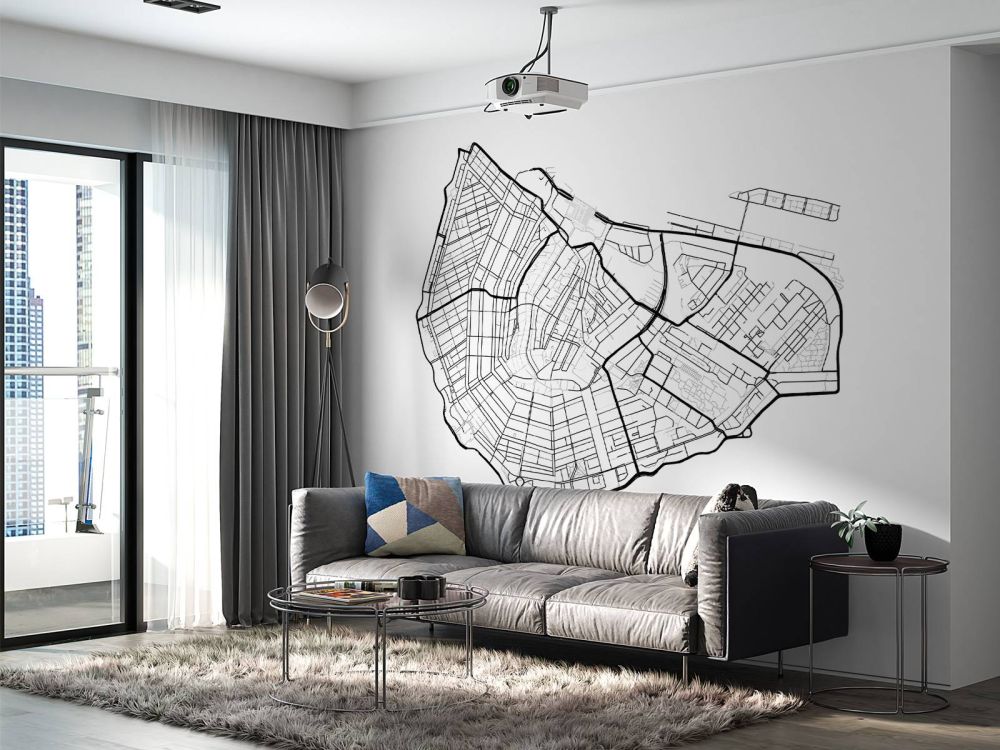Unieke kaart van Amsterdam